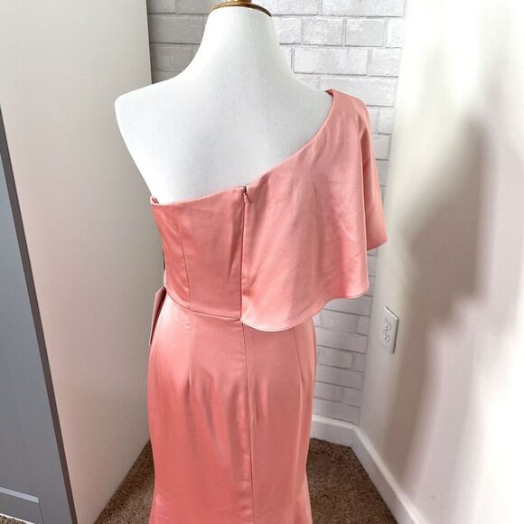 THEIA Carina One Shoulder Gown Dress - Picture 5 of 8